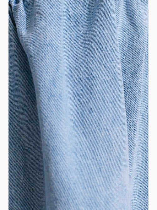 Robe courte en denim de coton à col halter dilvin - Kiabi Robe courte en denim de coton à col halter dilvin - Kiabi