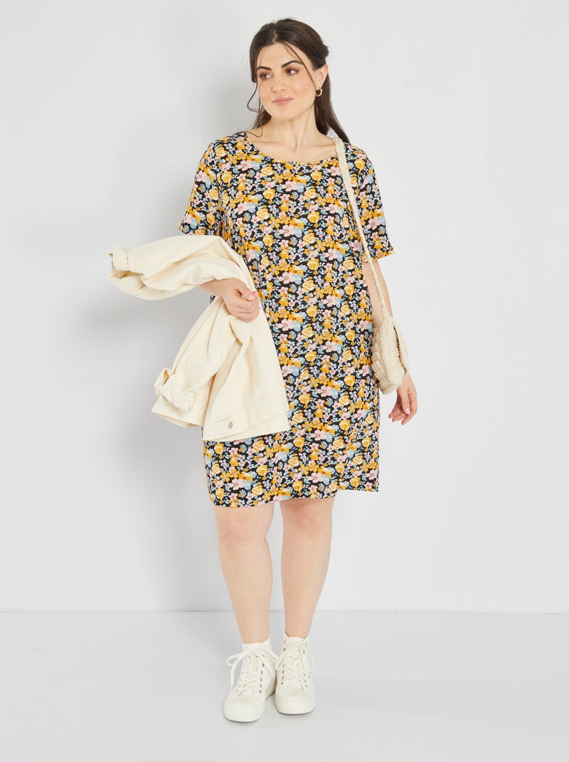 Robe courte en gaufre ROSE - Kiabi