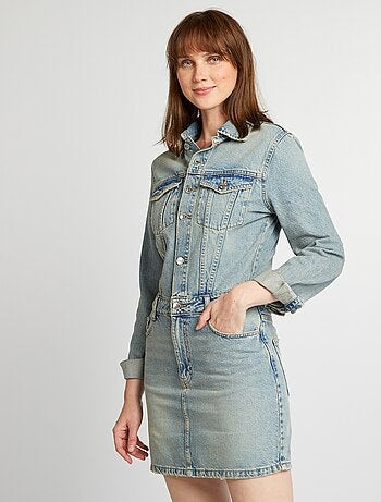 Robe courte en jean