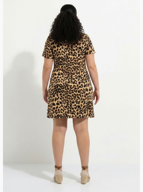 Robe courte en jersey imprimé léopard - AFIBEL - Kiabi