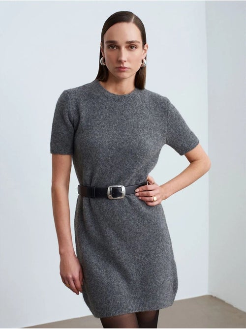 Robe Courte En Maille Côtelée - Kiabi Robe Courte En Maille Côtelée - Kiabi