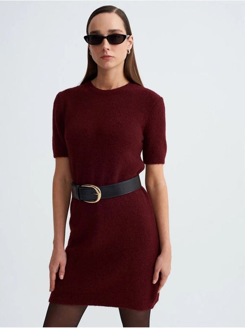 Robe Courte En Maille Côtelée - Kiabi Robe Courte En Maille Côtelée - Kiabi