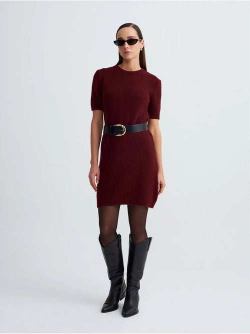 Robe Courte En Maille Côtelée - Kiabi Robe Courte En Maille Côtelée - Kiabi