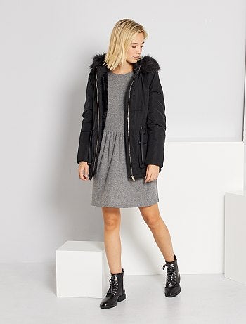 Robe courte en maille doudou