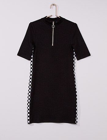 Robe courte en maille fine