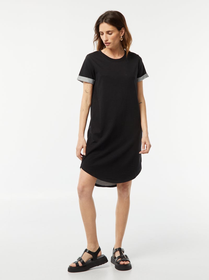 Robe courte en molleton 'JDY' noir - Kiabi