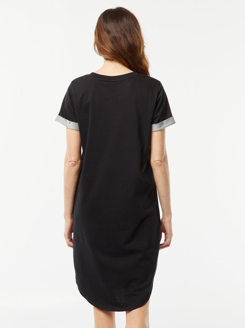 Robe courte en molleton 'JDY' noir - Kiabi