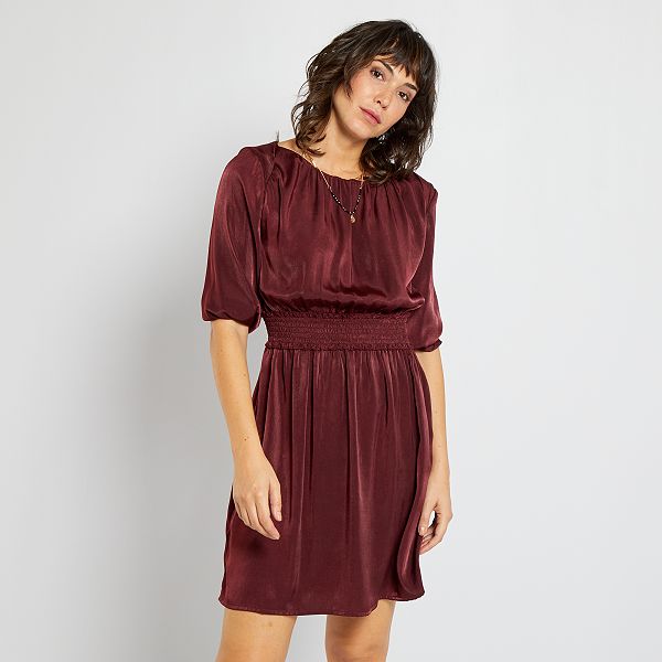 robe satin courte