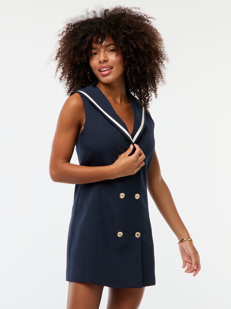 Robe courte esprit marin Bleu - Kiabi