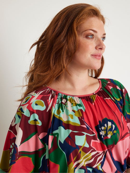 Robe courte évasée fleurie - Kiabi