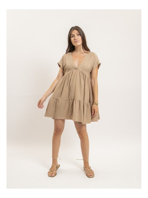 Robe courte évasée IPIANE - Kiabi Robe courte évasée IPIANE - Kiabi