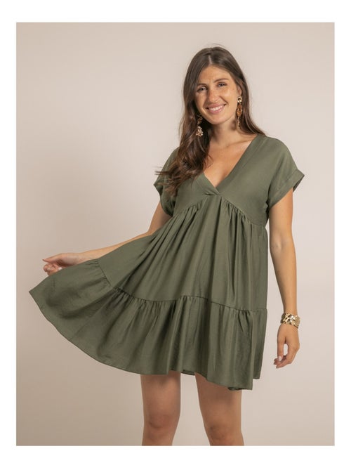 Robe courte évasée IPIANE - Kiabi