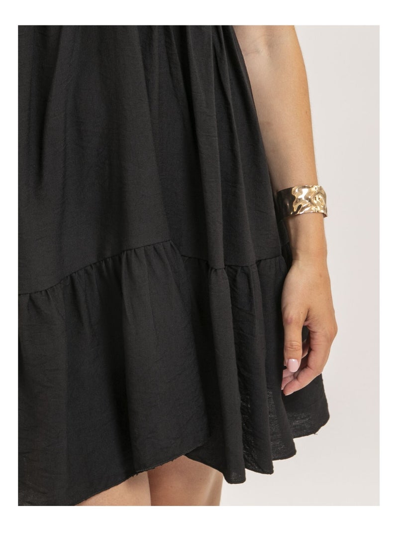 Robe courte évasée IPIANE Noir - Kiabi