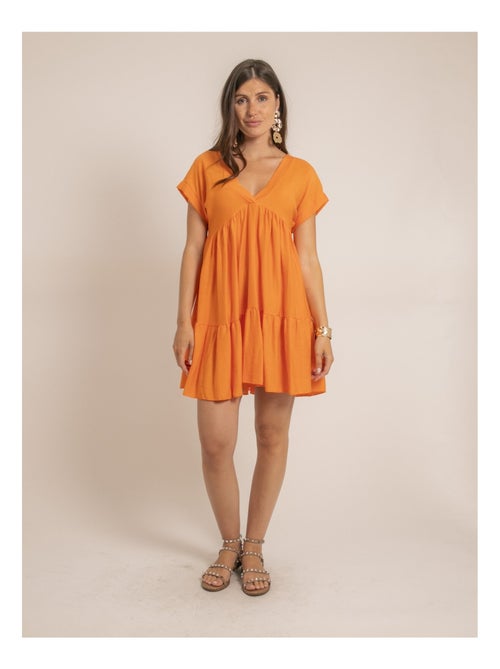 Robe courte évasée IPIANE - Kiabi