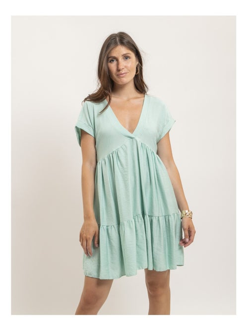Robe courte évasée IPIANE - Kiabi