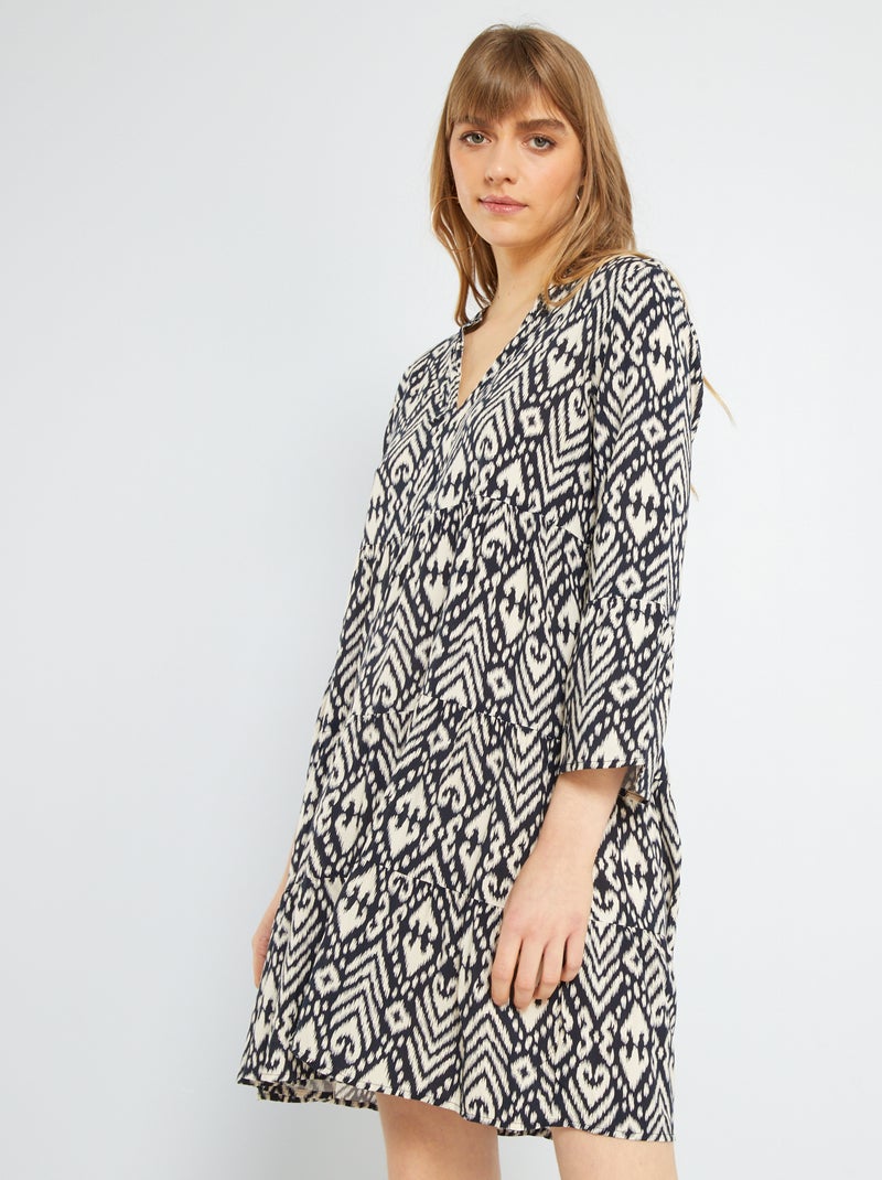 Robe courte évasée 'JDY' Noir - Kiabi