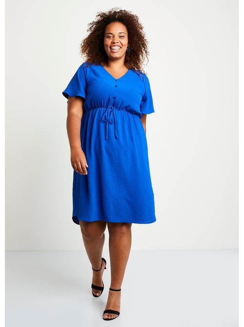 Robe courte évasée unie - Afibel - Kiabi