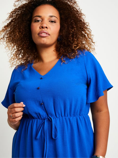 Robe courte évasée unie - Afibel - Kiabi