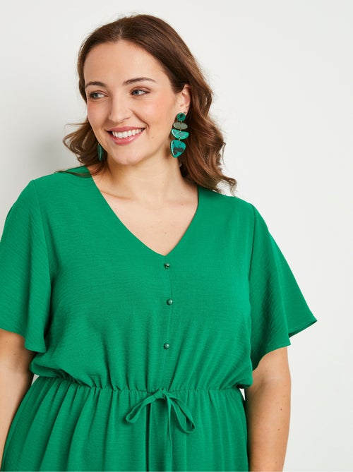 Robe courte évasée unie - Afibel - Kiabi