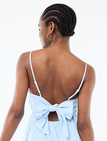 Robe courte fines bretelles