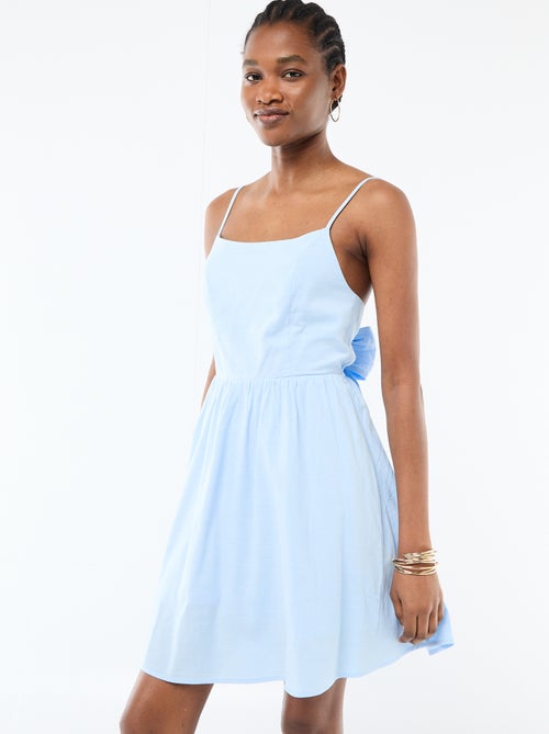 Robe courte fines bretelles - Kiabi