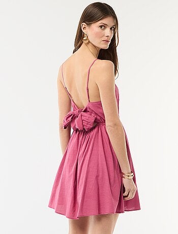 Robe courte fines bretelles