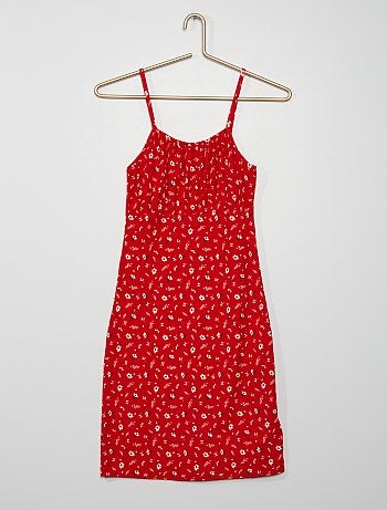Robe Courte Vetements Fille Rouge Kiabi