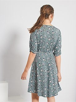 Robe courte fleurie - Kiabi