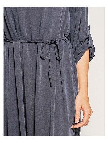 Robe courte fluide ceinturée IDYL