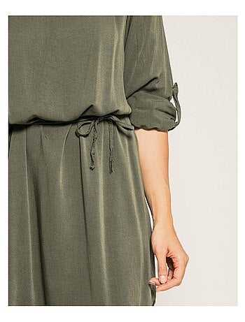 Robe courte fluide ceinturée IDYL