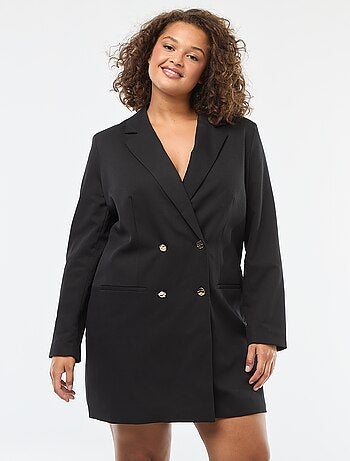 Robe courte forme blazer avec boutons dorés