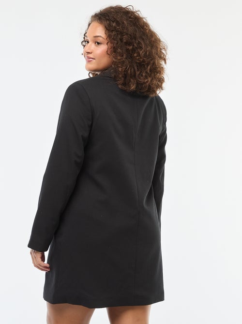 Robe courte forme blazer avec boutons dorés - Kiabi