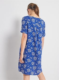 Robe courte forme chemise - Kiabi