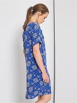 Robe courte forme chemise - Kiabi