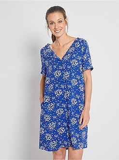 Robe courte forme chemise - Kiabi