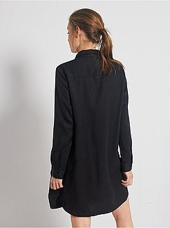 Robe courte forme chemise - Kiabi
