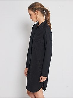 Robe courte forme chemise - Kiabi