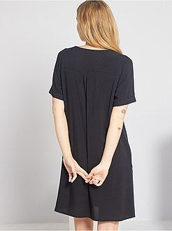 Robe courte forme chemise - Kiabi