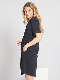 Robe courte forme chemise - Kiabi