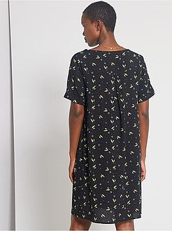 Robe courte forme chemise - Kiabi