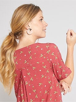 Robe courte forme chemise - Kiabi