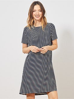 Robe courte forme T-shirt - Kiabi