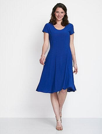 Robe courte galbée évasée - Afibel