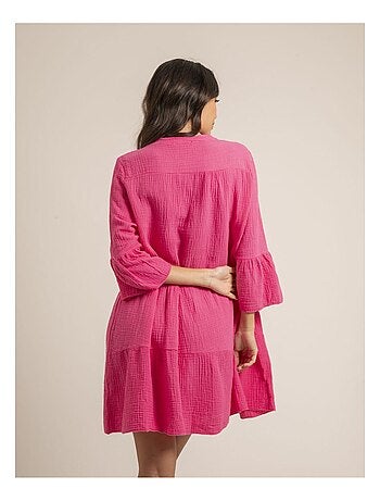 Robe courte gaze de coton IELLA