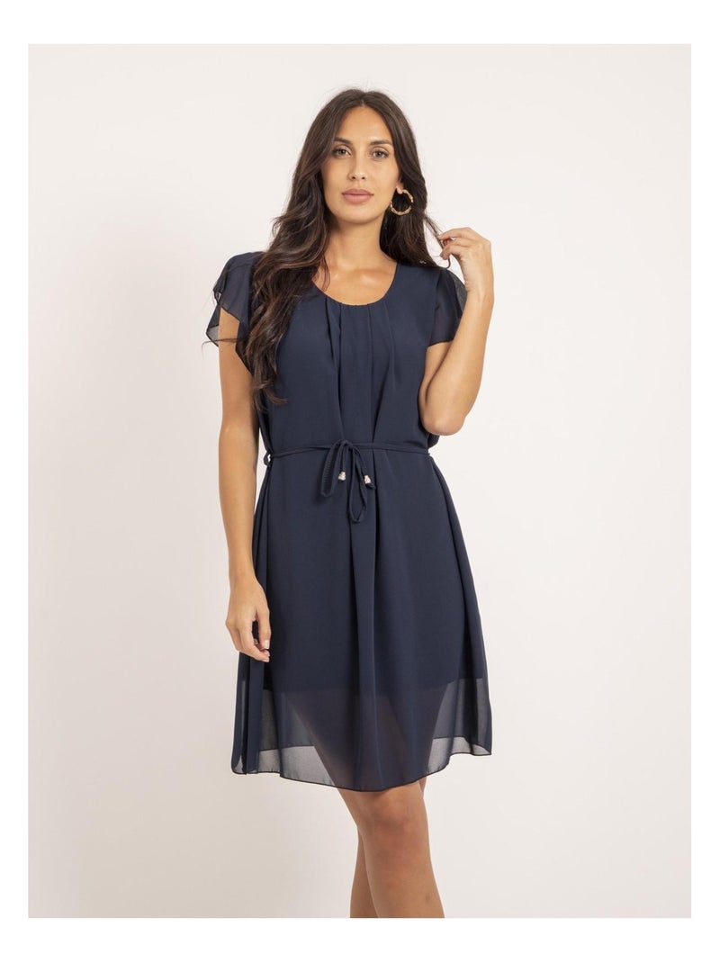 Robe courte IEVE Bleu marine - Kiabi