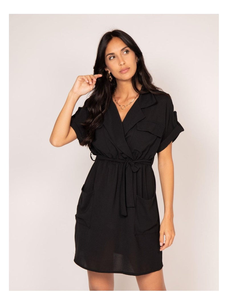 Robe courte IJOLY Noir - Kiabi