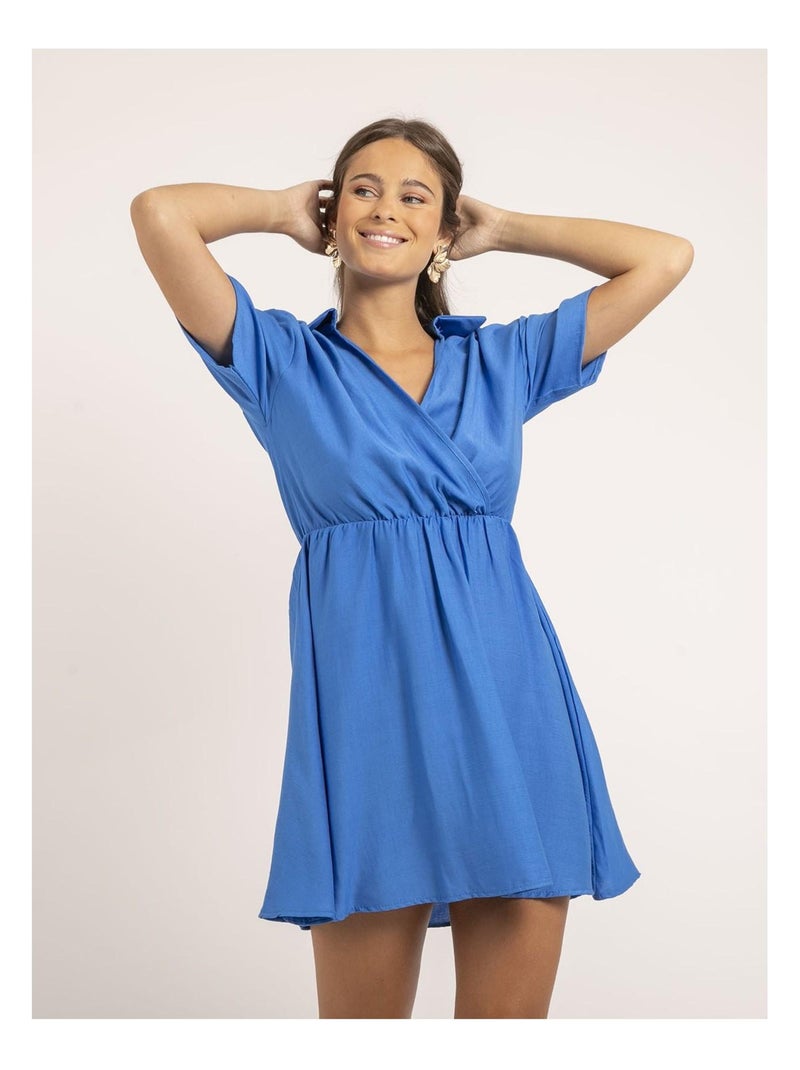 Robe courte IKONA Bleu - Kiabi