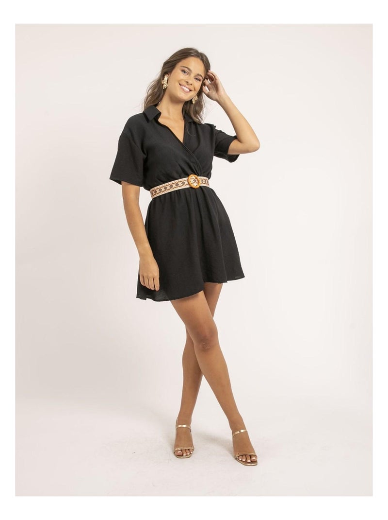 Robe courte IKONA Noir - Kiabi