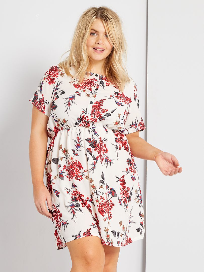 Robe courte imprimé discount fleuri