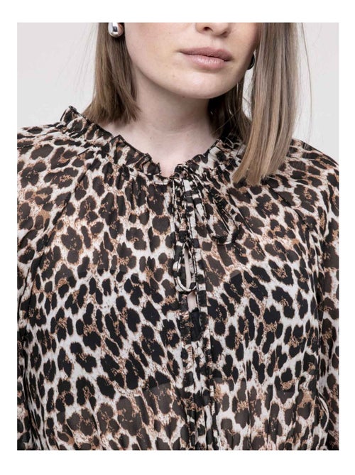 Robe courte imprimé léopard ITISSIMI - Kiabi